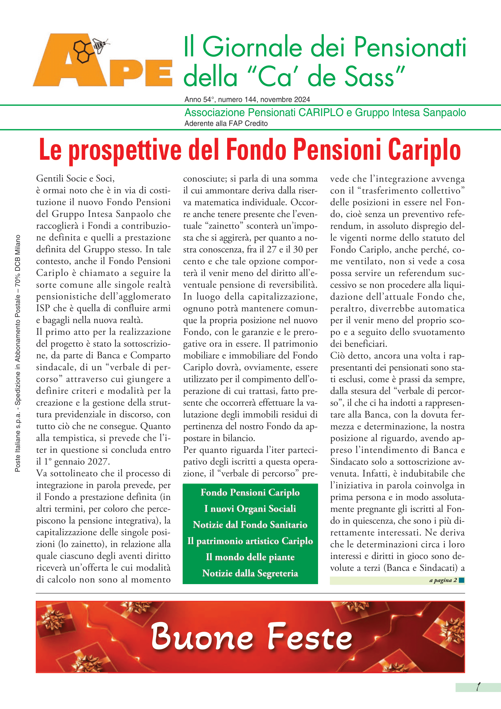 GIORNALE DI NOVEMBRE 2024